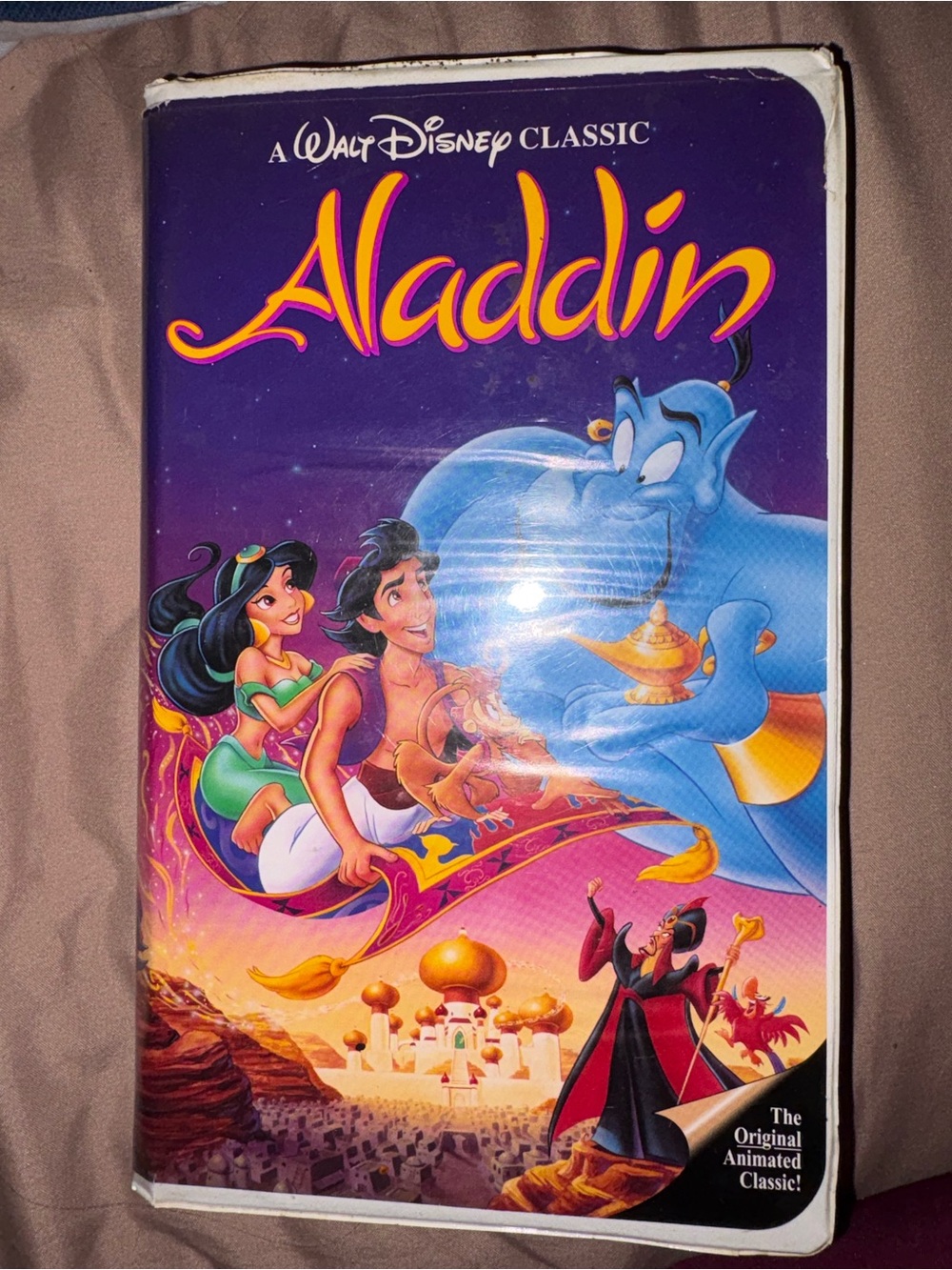 VHS Tape of Movie Aladdin